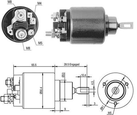 MAGNETI MARELLI Тяговое реле, стартер 940113050434